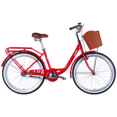 Велосипед Dorozhnik 26" LUX Velosteel рама-17" ST 2026 червоний (OPS-D-26-366)