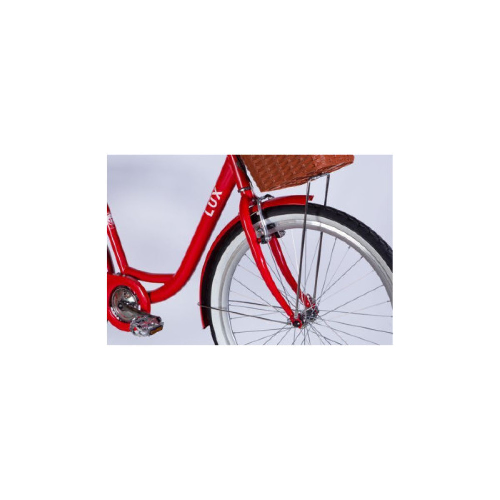 Велосипед Dorozhnik 26" LUX Velosteel рама-17" ST 2026 червоний (OPS-D-26-366)