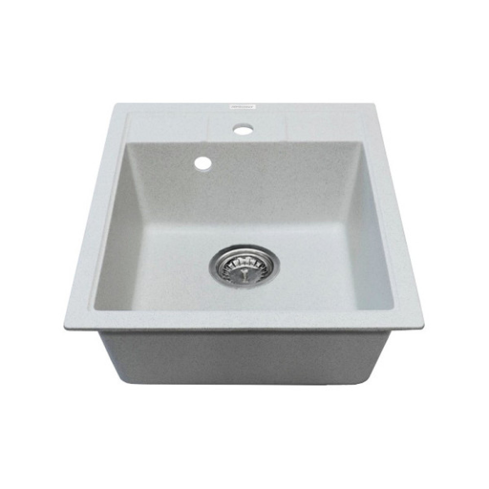 Мийка кухонна Adamant Brick, штучний камінь, квадрат, без крила, 460x515x200мм, чаша - 1, врізна, Old stone