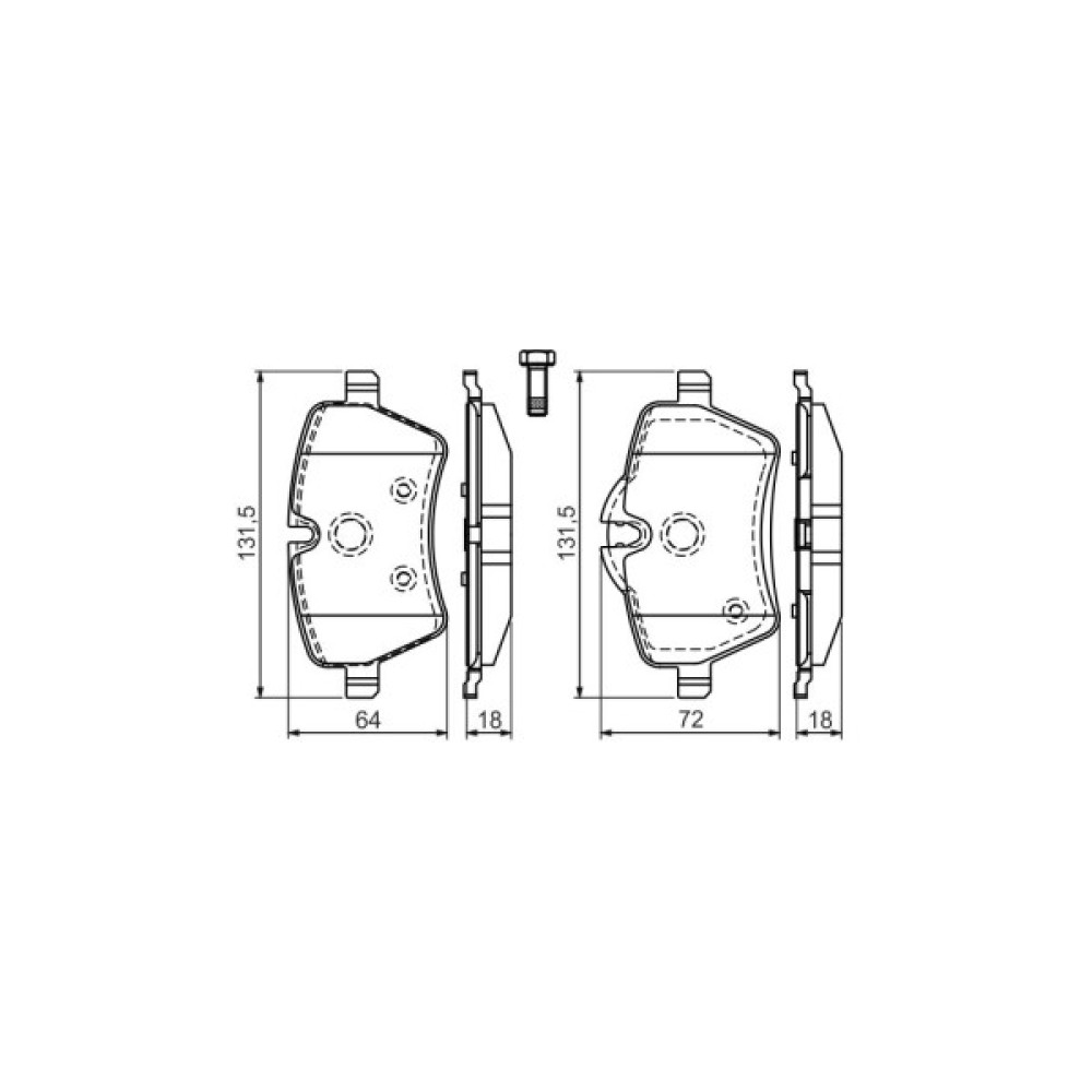 Гальмівні колодки Bosch 0 986 494 168
