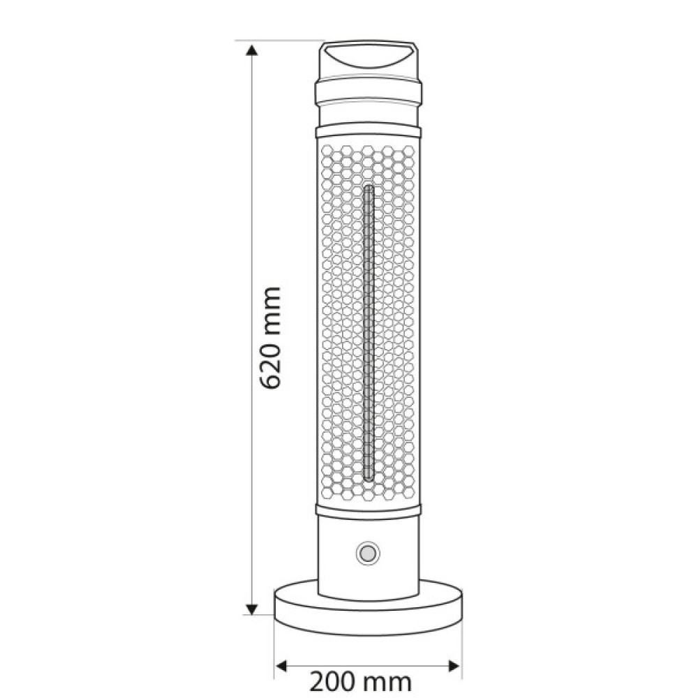 Обігрівач інфрачервоний Neo Tools, підлоговий, 1000Вт, 3м кв, 20х20х62см, IP44