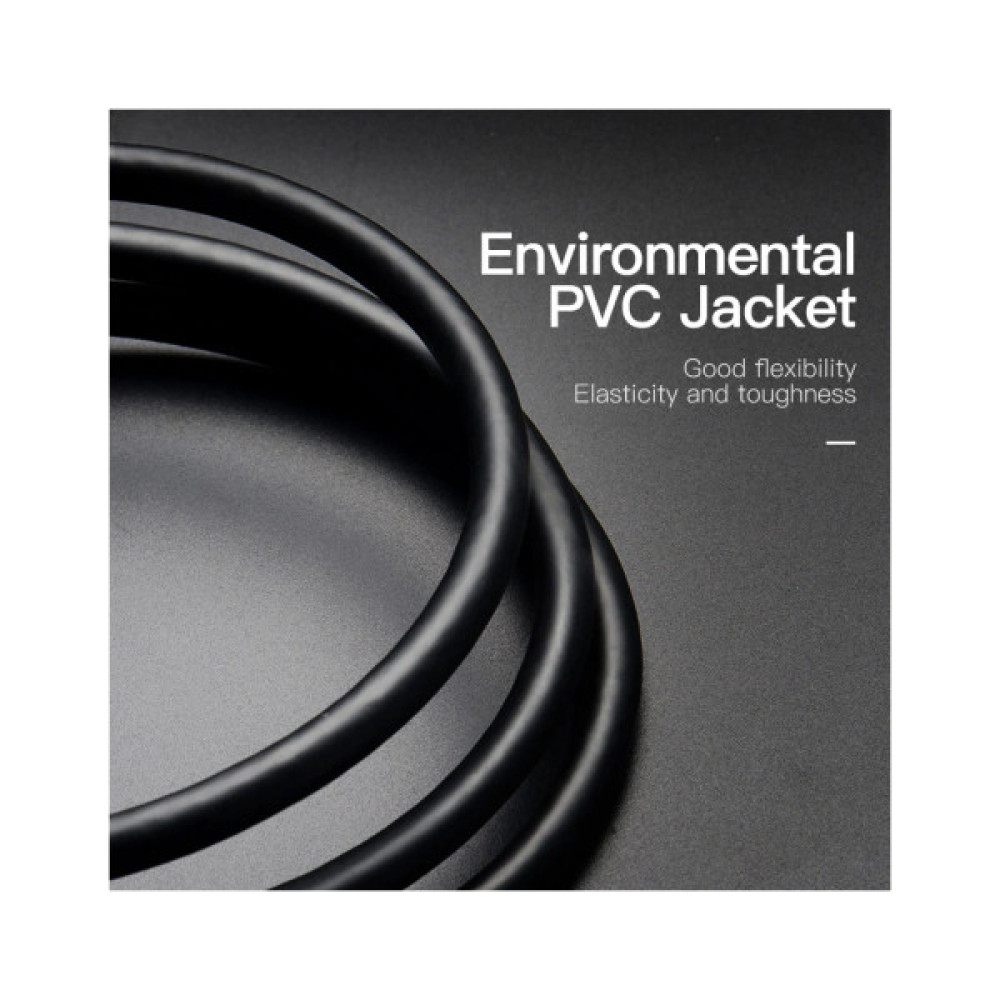 Кабель мультимедійний Optical Toslink 2.0m black Vention (BAEBH)