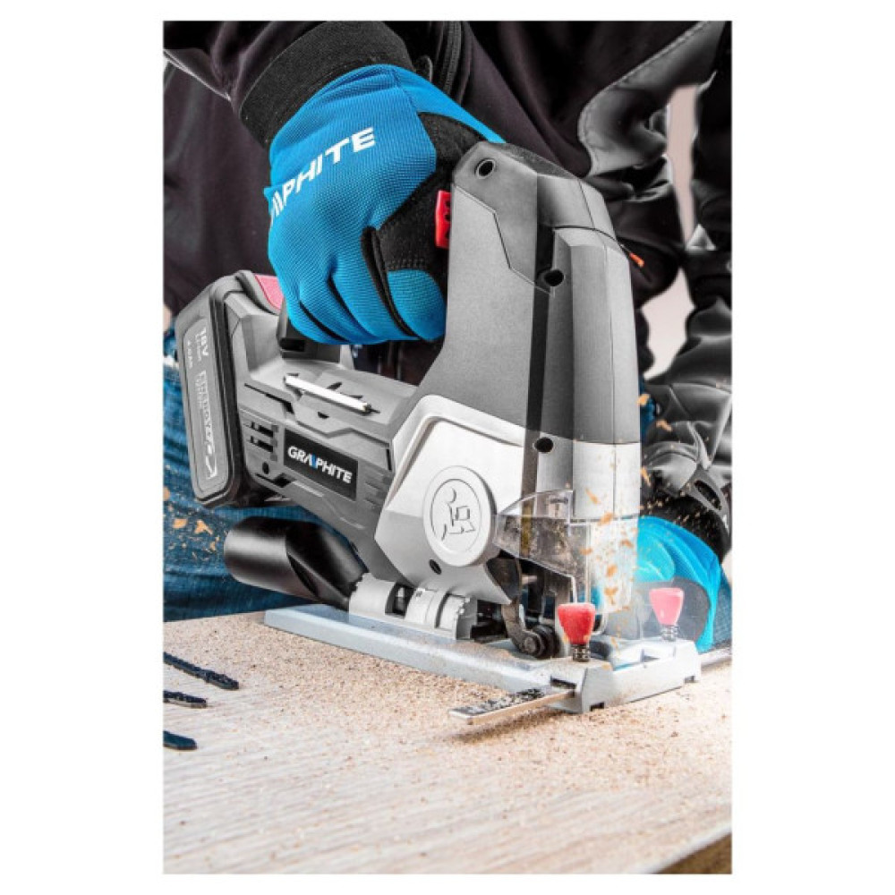 Лобзик акумуляторний GRAPHITE Energy+ 18В хід 25мм 0-2400об/хв 1.7кг без АКБ та ЗП
