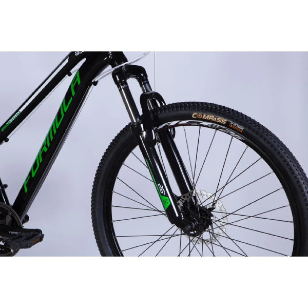 Велосипед Formula 26" BLACKWOOD DD рама-13" AL 2025 чорно-зелений (OPS-FR-26-773)