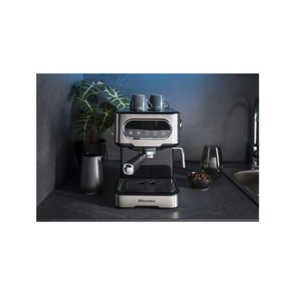 Ріжкова кавоварка еспресо Hisense HESCM15DBK