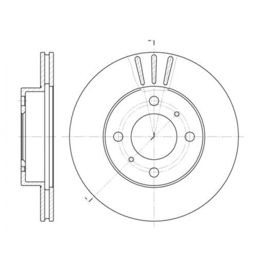 Гальмівний диск REMSA 6557.10