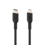 Дата кабель USB 2.0 AM to Lightning 1.0m braided black Belkin (CAA004BT1MBK)