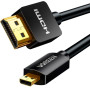 Кабель мультимедійний HDMI M to HDMI micro M 1.0m 4K HD127 black Ugreen (30148)