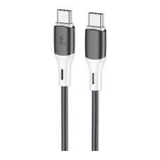Дата кабель USB-C to USB-C 1.0m 60W silicone black Wibrand (WI.DC/MA1B-CC)