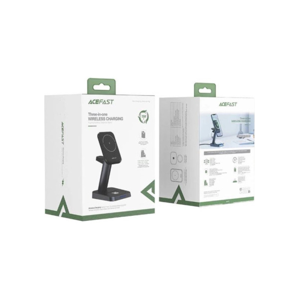 Зарядний пристрій Acefast Wireless QI 3in1 18W E3 (6974316280903)