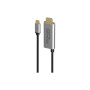 Кабель мультимедійний USB-C to HDMI M 1.8m + USB-CF grey Promate (hdmi-pd100.grey) Кабель мультимедійний USB-C to HDMI M 1.8m + USB-CF grey Promate (hdmi-pd100.grey)