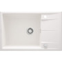 Мийка кухонна Deante Eridan, граніт, прямокут., з крилом, 780х500х210мм, чаша - 1, накладна, алебастр