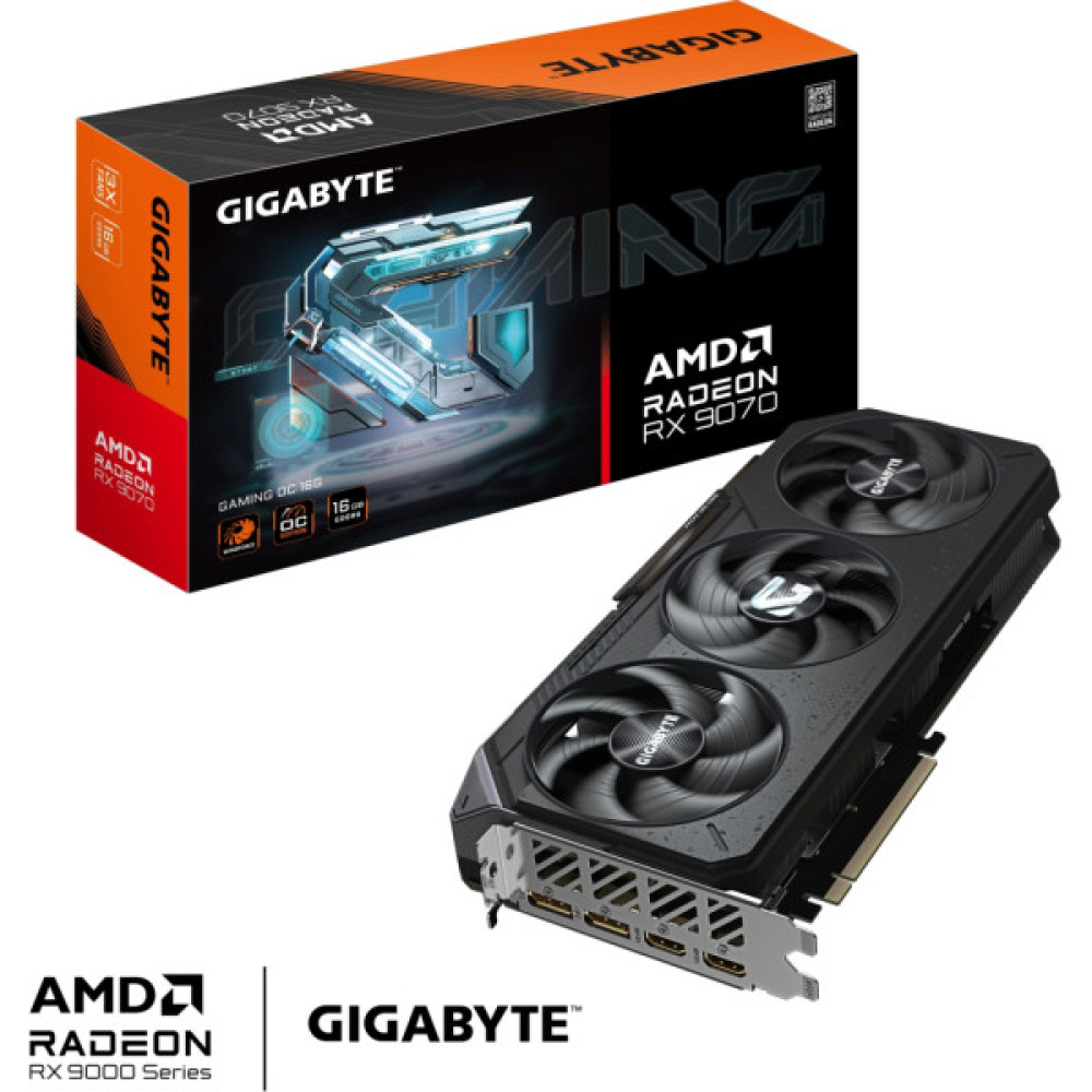 Відеокарта GIGABYTE Radeon RX 9070 16Gb GAMING OC (GV-R9070GAMING OC-16GD)