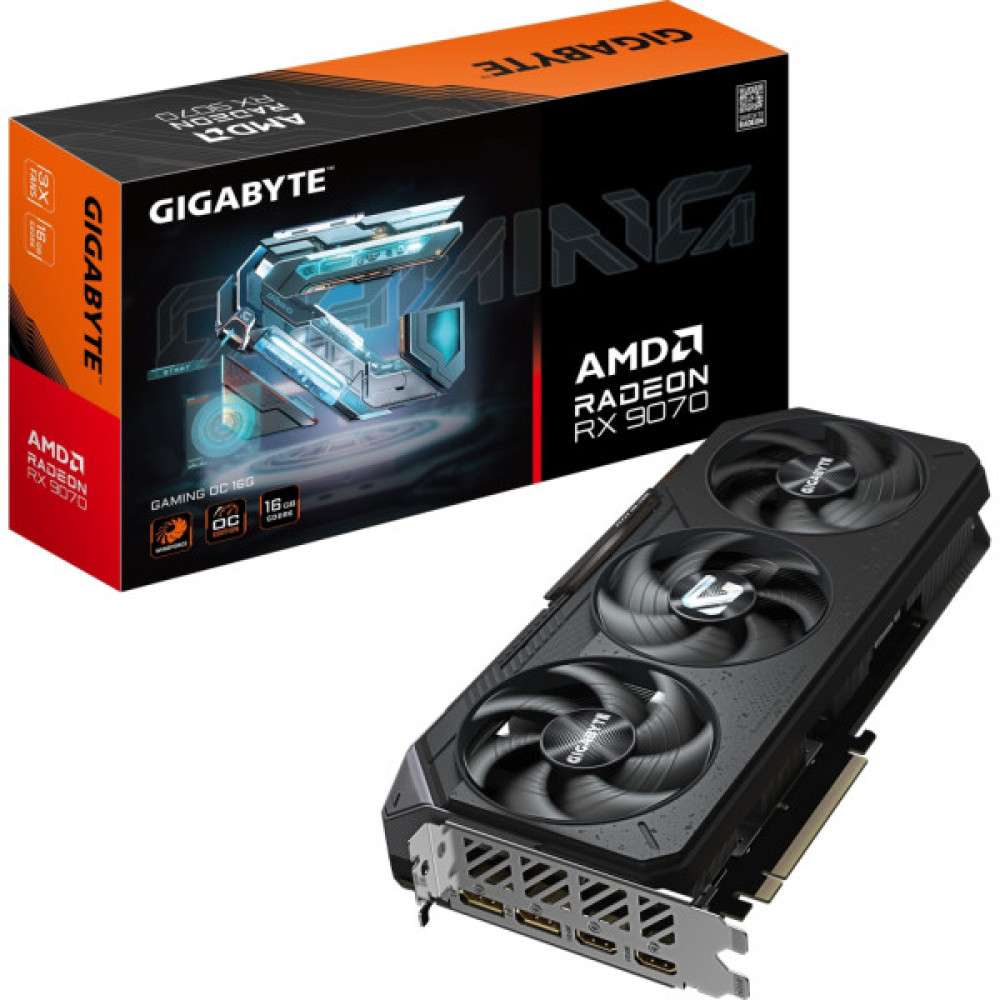 Відеокарта GIGABYTE Radeon RX 9070 16Gb GAMING OC (GV-R9070GAMING OC-16GD)