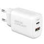 Зарядний пристрій Armorstandart 1xUSB-C PD25W + 1xUSB QC3.0 GaN white (ARM87066)
