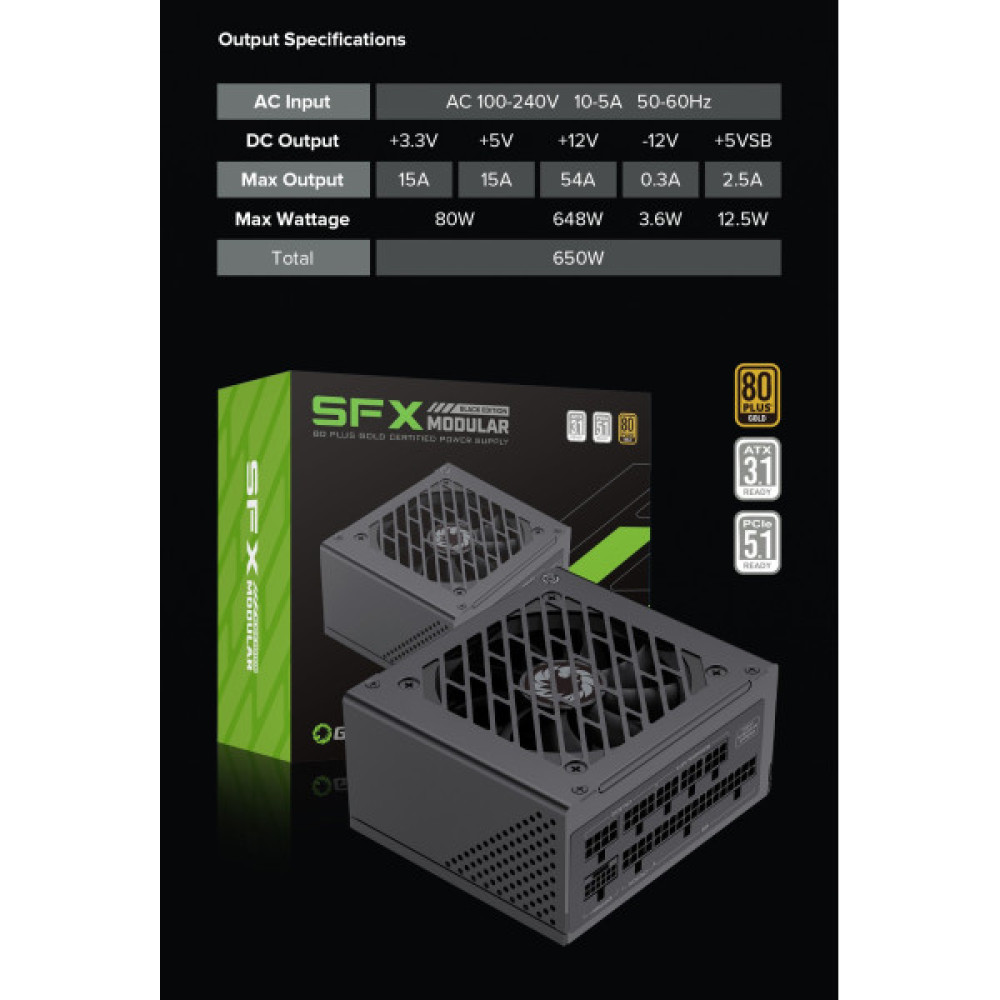 GAMEMAX GS-650G Black