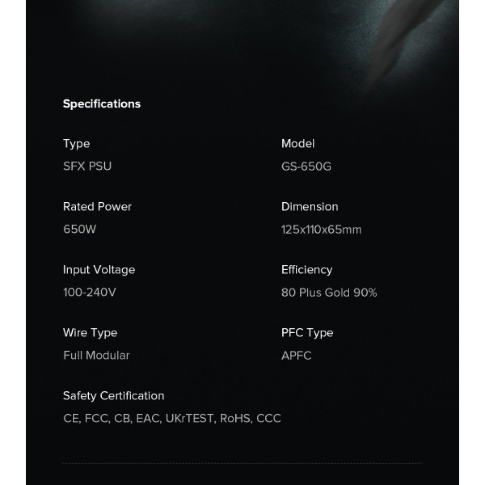 GAMEMAX GS-650G Black