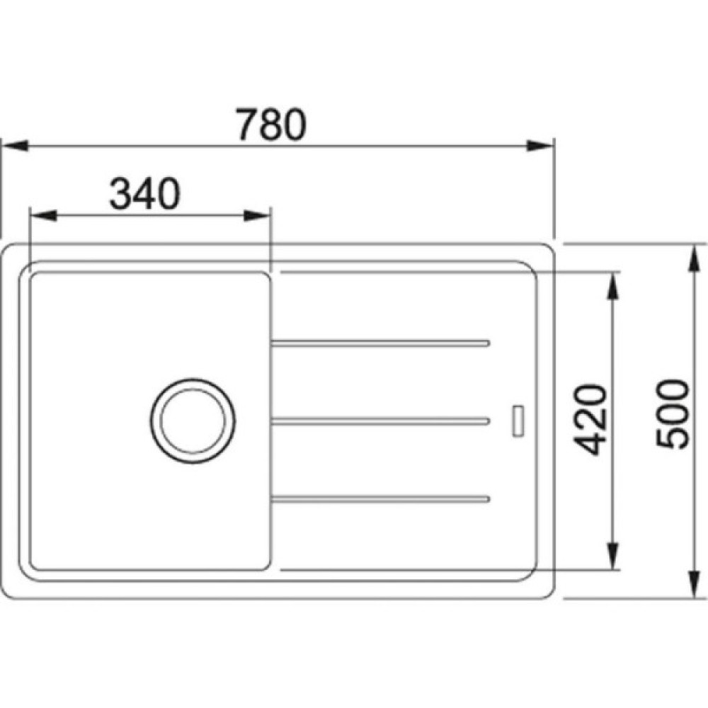 Мийка кухонна Franke BASIS BFG 611-78 (114.0258.040)