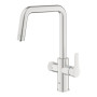 Змішувач для кухні Grohe Blue Pure Start, довж.виливу - 223мм, поворотний, 1+1 фильтр, супер сталь