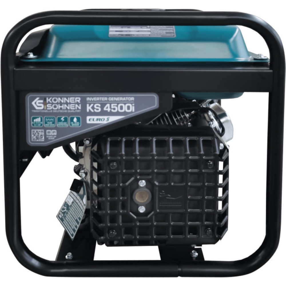 Генератор бензиновий інверторний Konner&Sohnen KS 4500i, 230В, 4.5кВт, ручний стартер, 33кг