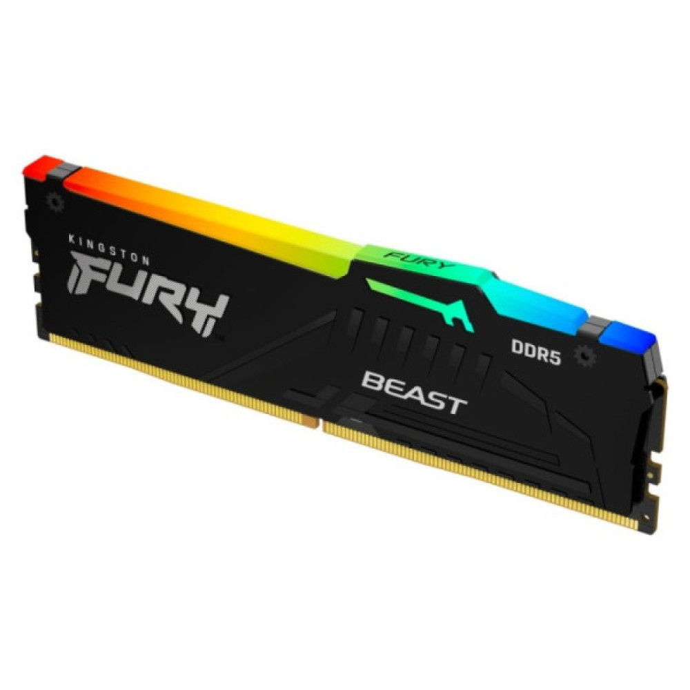 Пам'ять ПК Kingston DDR5 16GB 6400 FURY Beast RGB EXPO