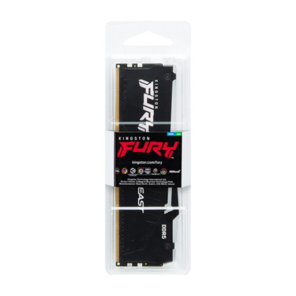 Пам'ять ПК Kingston DDR5 16GB 6400 FURY Beast RGB EXPO