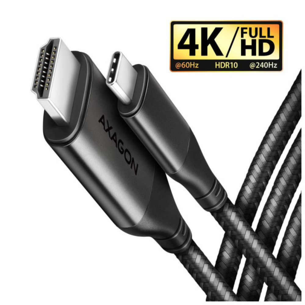 Кабель мультимедійний USB-C to HDMI M 1.8m black AXAGON (RVC-HI2MC)