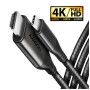 Кабель мультимедійний USB-C to HDMI M 1.8m black AXAGON (RVC-HI2MC)