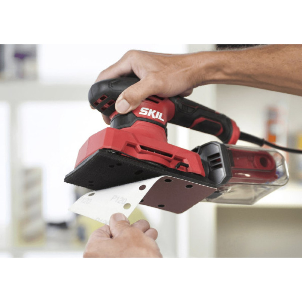 Шліфмашина вібраційна мережева SKIL 7362 AA 280Вт платформа 92х185 14000-26000кол·хв 1.6кг