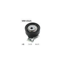 Ролик натягувача ременя SKF VKM 15121