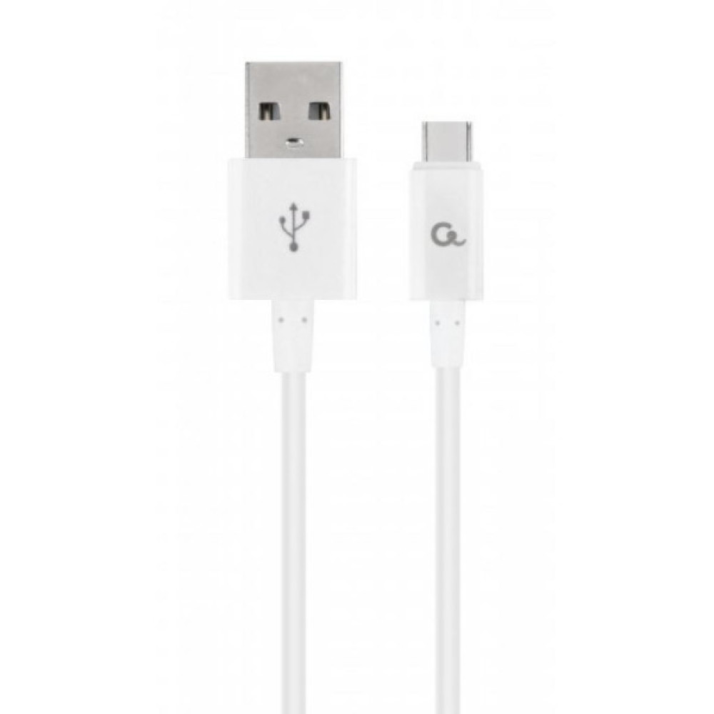 Дата кабель USB 2.0 AM to USB-C 2.0m Cablexpert (CC-USB2P-AMCM-2M-W)