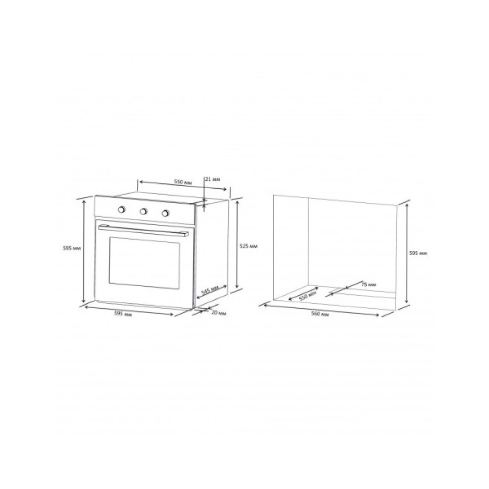 Духова шафа Eleyus DIANA 6006 WH