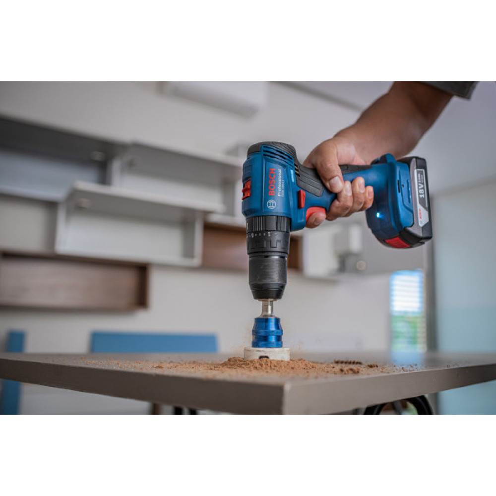 Шурупокрут-дриль ударний акумуляторний Bosch Professional GSB 185-LI 18В 2х2.0А·год 50Нм 500·1900об/хв кейс 1кг