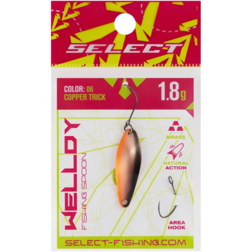Блешня Select Welldy 1.8g 31mm 06 Copper Trick (1870.80.84)