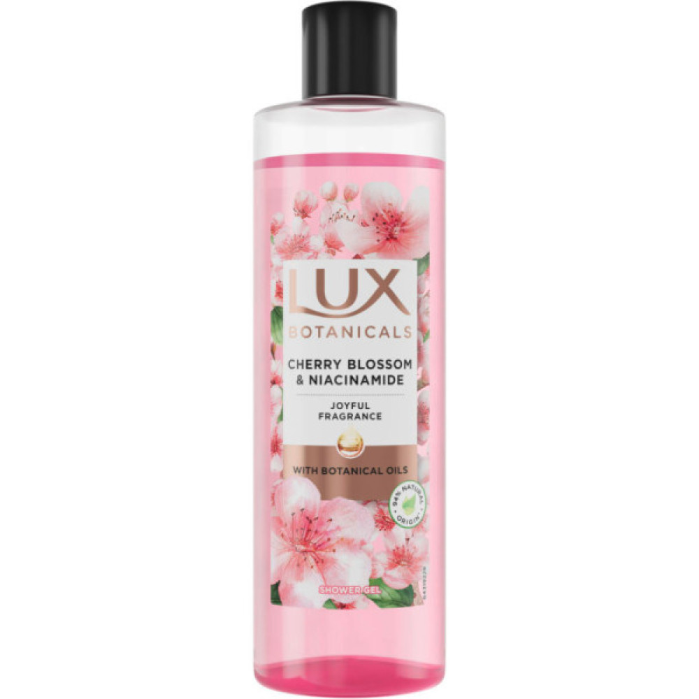 Гель для душу Lux Botanicals Цвіт вишні та ніацинамід 480 мл (8720181499814)