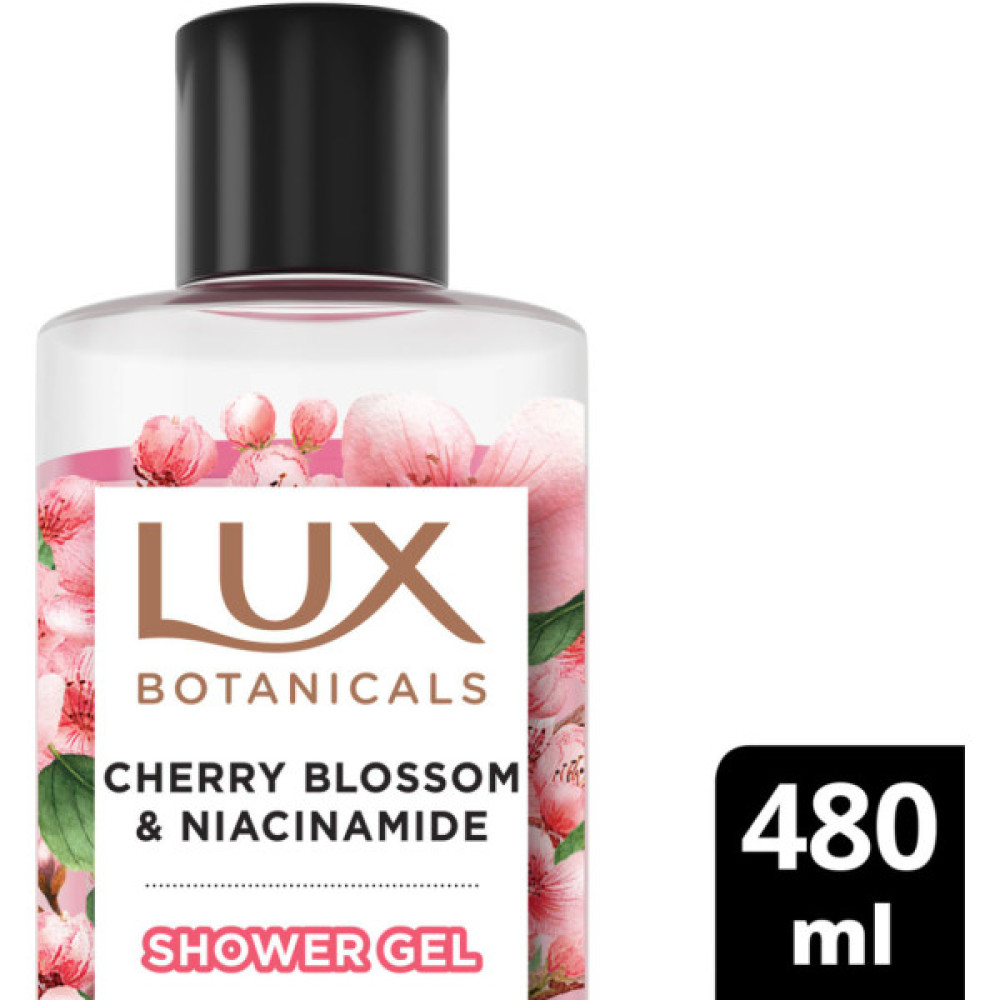 Гель для душу Lux Botanicals Цвіт вишні та ніацинамід 480 мл (8720181499814)