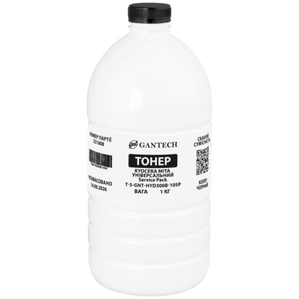 Тонер Kyocera Mita universal bottle, 1kg Gantech (TSM-HYD300B-1)