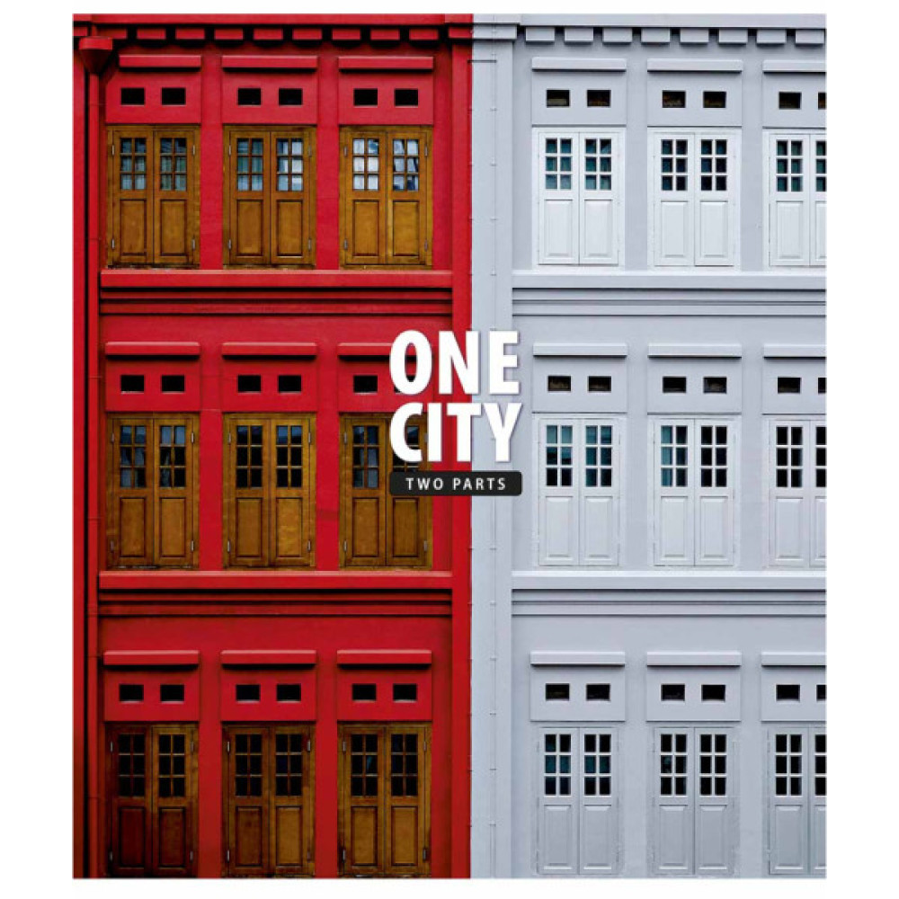 Зошит Школярик One city, two parts 80 аркушів клітинка (080-3137K)