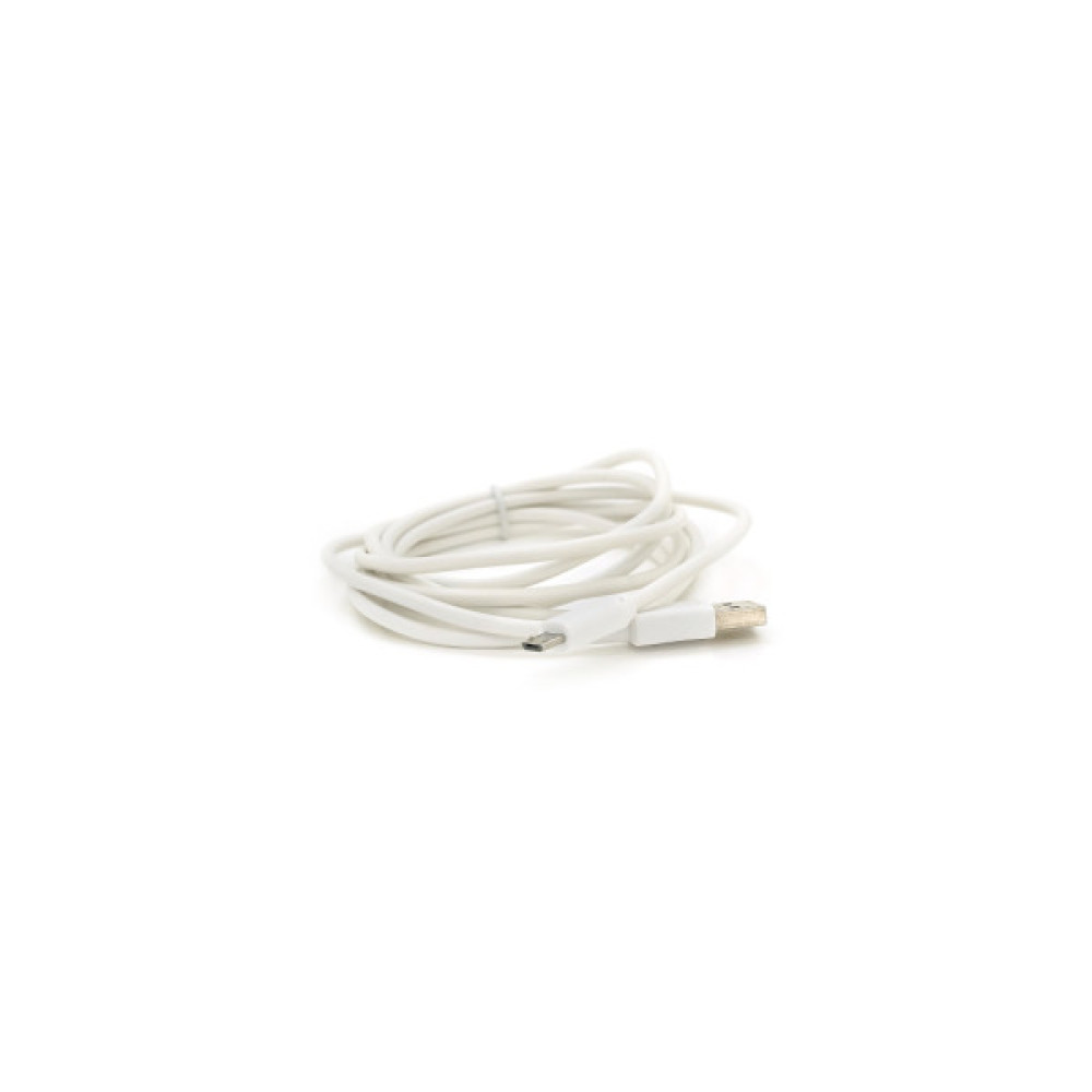 Дата кабель USB 2.0 AM to Micro 5P 2.0m white Voltronic (USB2AMMicW/05104)