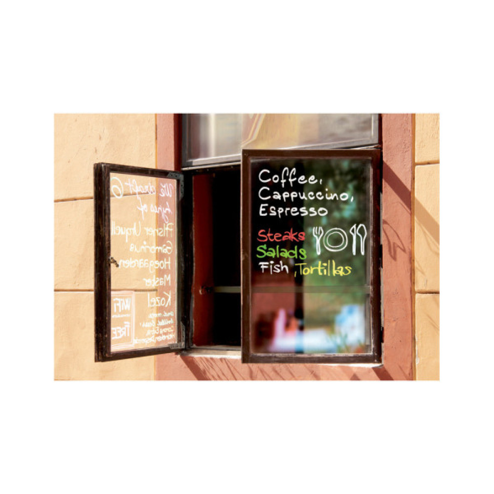 Маркер Edding Спеціальний крейдяний Window 4095 2-3 мм Білий (e-4095/11)