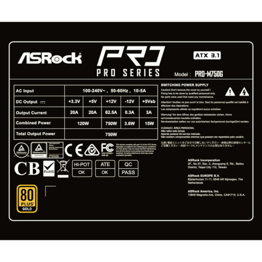 ASROCK PRO-M750G
