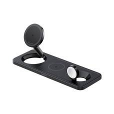 Зарядний пристрій Anker MagGo Wireless Charging Station 15W 3-in-1 Pad Black (B25M1311)