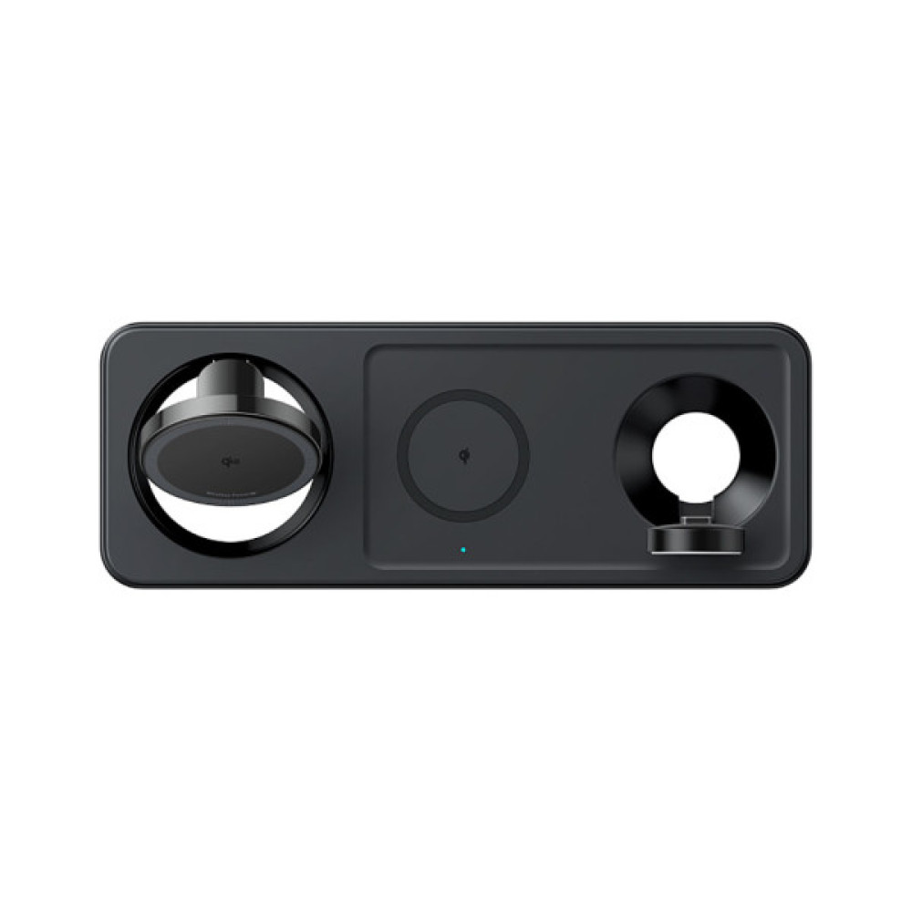 Зарядний пристрій Anker MagGo Wireless Charging Station 15W 3-in-1 Pad Black (B25M1311)