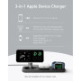 Зарядний пристрій Anker MagGo Wireless Charging Station 15W 3-in-1 Pad Black (B25M1311)