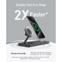 Зарядний пристрій Anker MagGo Wireless Charging Station 15W 3-in-1 Pad Black (B25M1311)