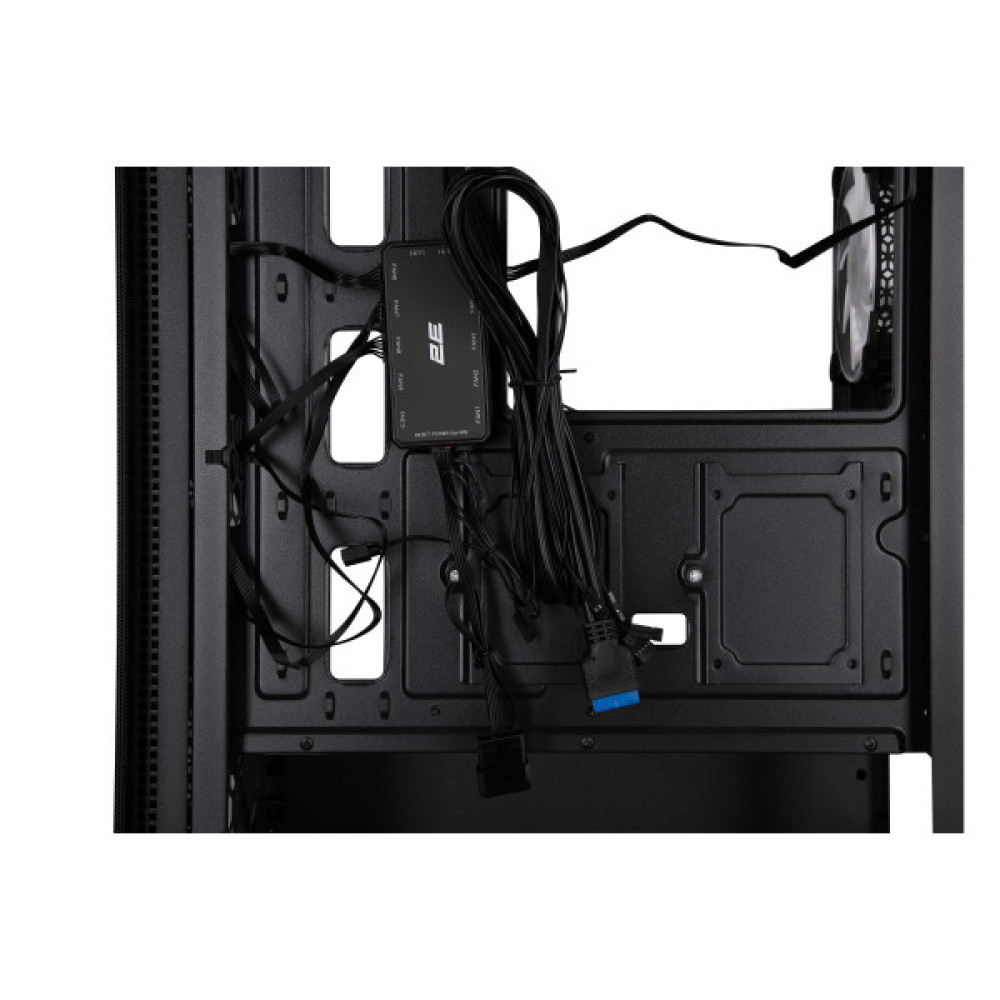 Корпус 2E GAMING Virtus Neo G3301N без БЖ 2xUSB3.0, 1xUSB2.0, 3x140мм ARGB, 1x120мм ARGB,  VGA 340мм, LCS ready, контролер з пультом, TG Side Panel, ATX, чорний