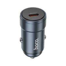 Зарядний пристрій HOCO Z57 USB-C PD30W car charger metal gray (6942007633048)