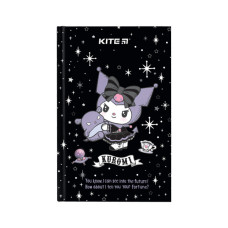 Блокнот Kite А6 Kuromi, тверда обкладинка, 80 аркушів, клітинка (HK24-199-1)