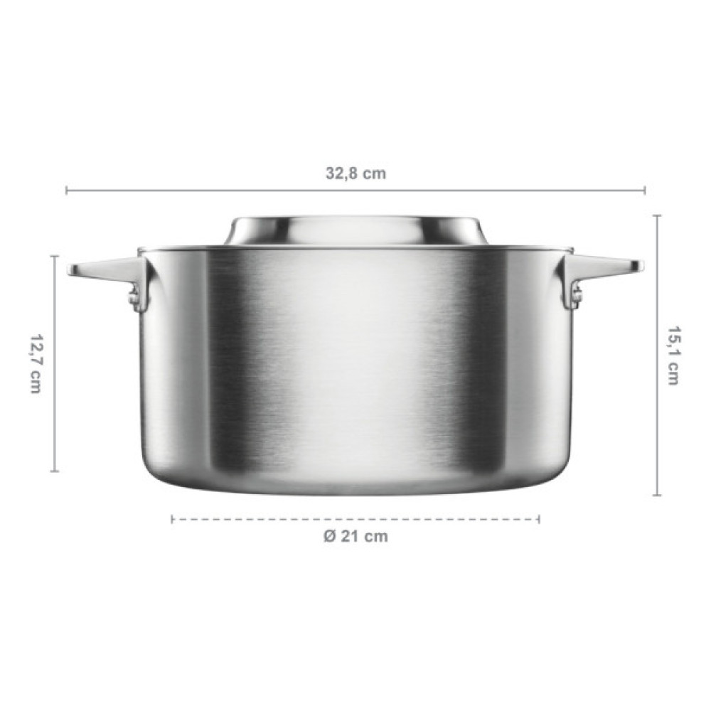 Каструля Fiskars Norden без покриття 5 л (1067640)