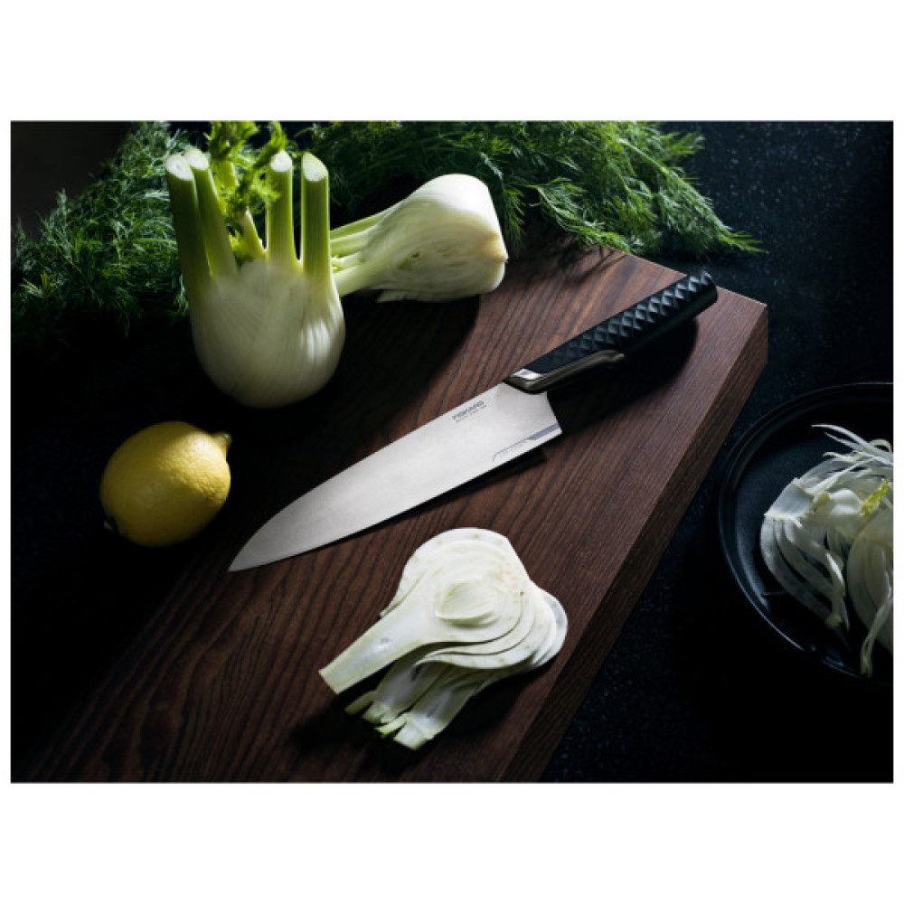 Кухонний ніж Fiskars Taiten шеф великий 20 см (1066830)